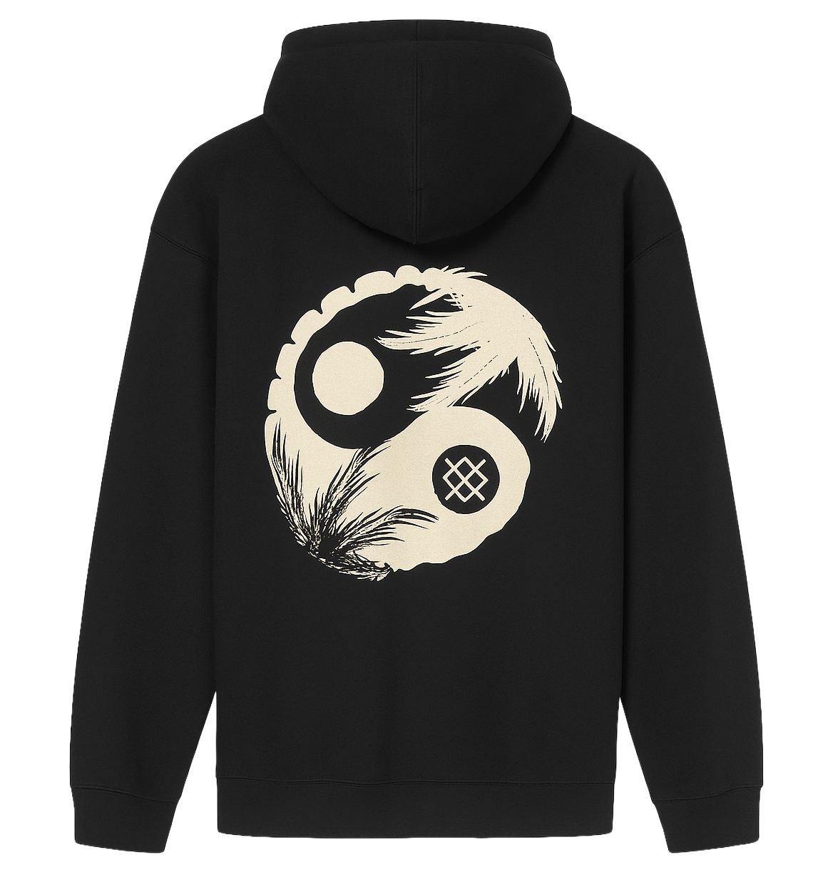 STANCE OPPOSITES HOODIE SWEATSHIRT BLACK - AFH1D24OPP