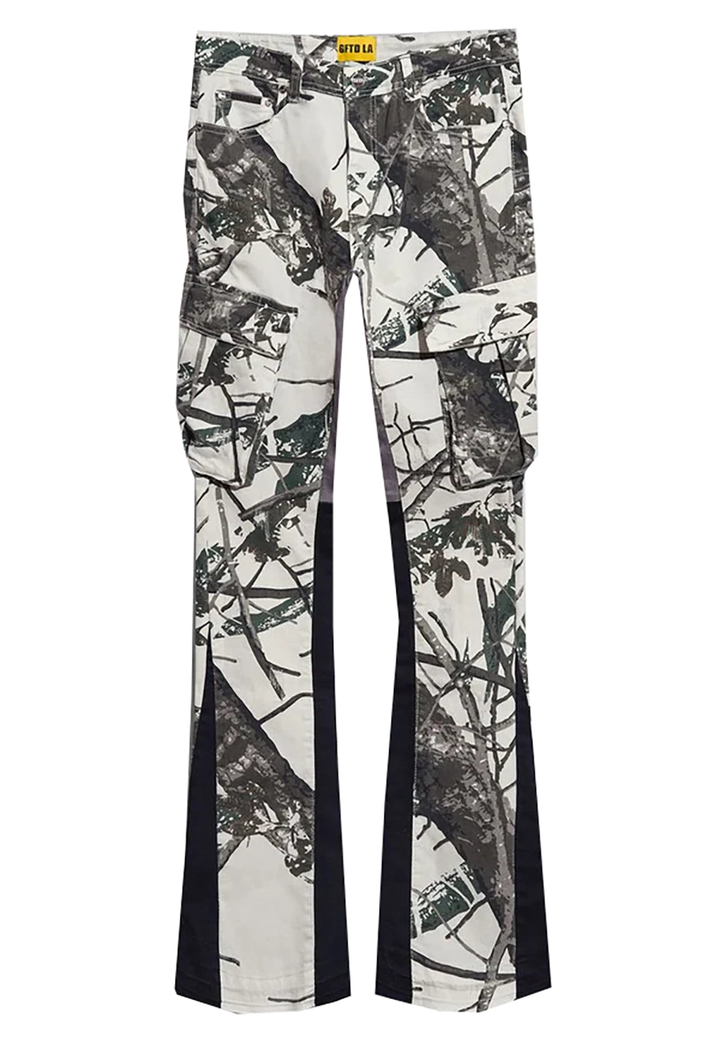 GFTD LA STACKED FLAIR JEANS WHITE TREE - DRAKE PANT