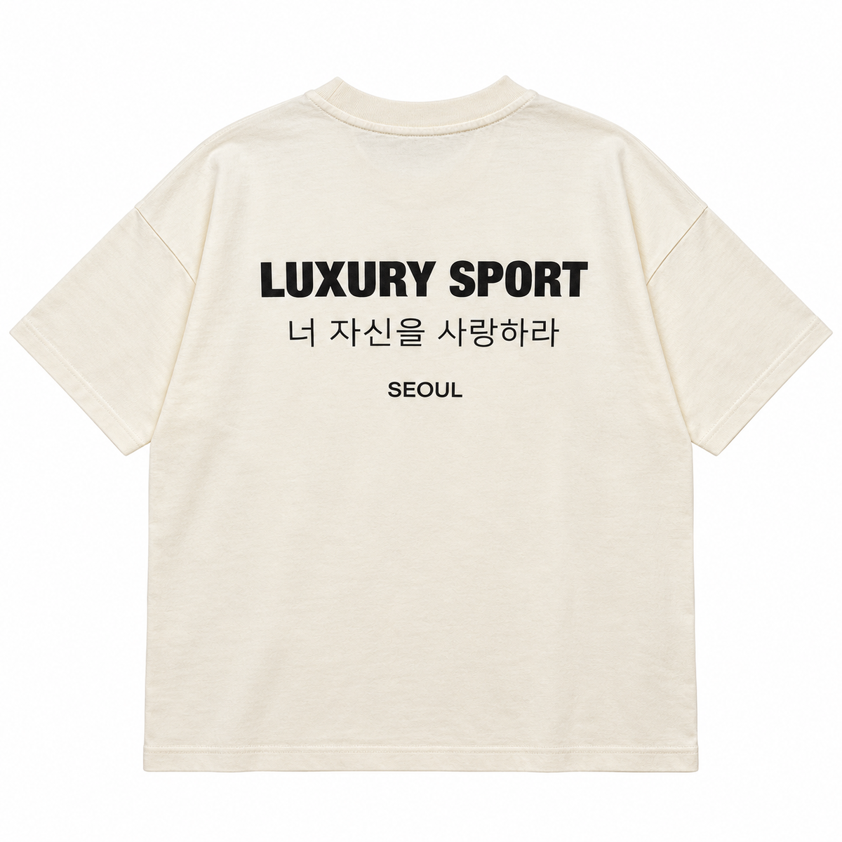 LUXE GRAPHIC T-SHIRT CREAM - YT-G1