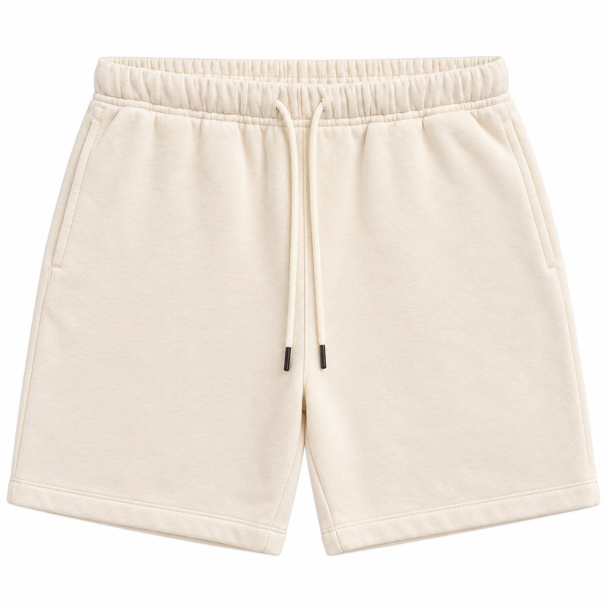 LUXE FLEECE SWEATSHORTS CREAM - YT-50