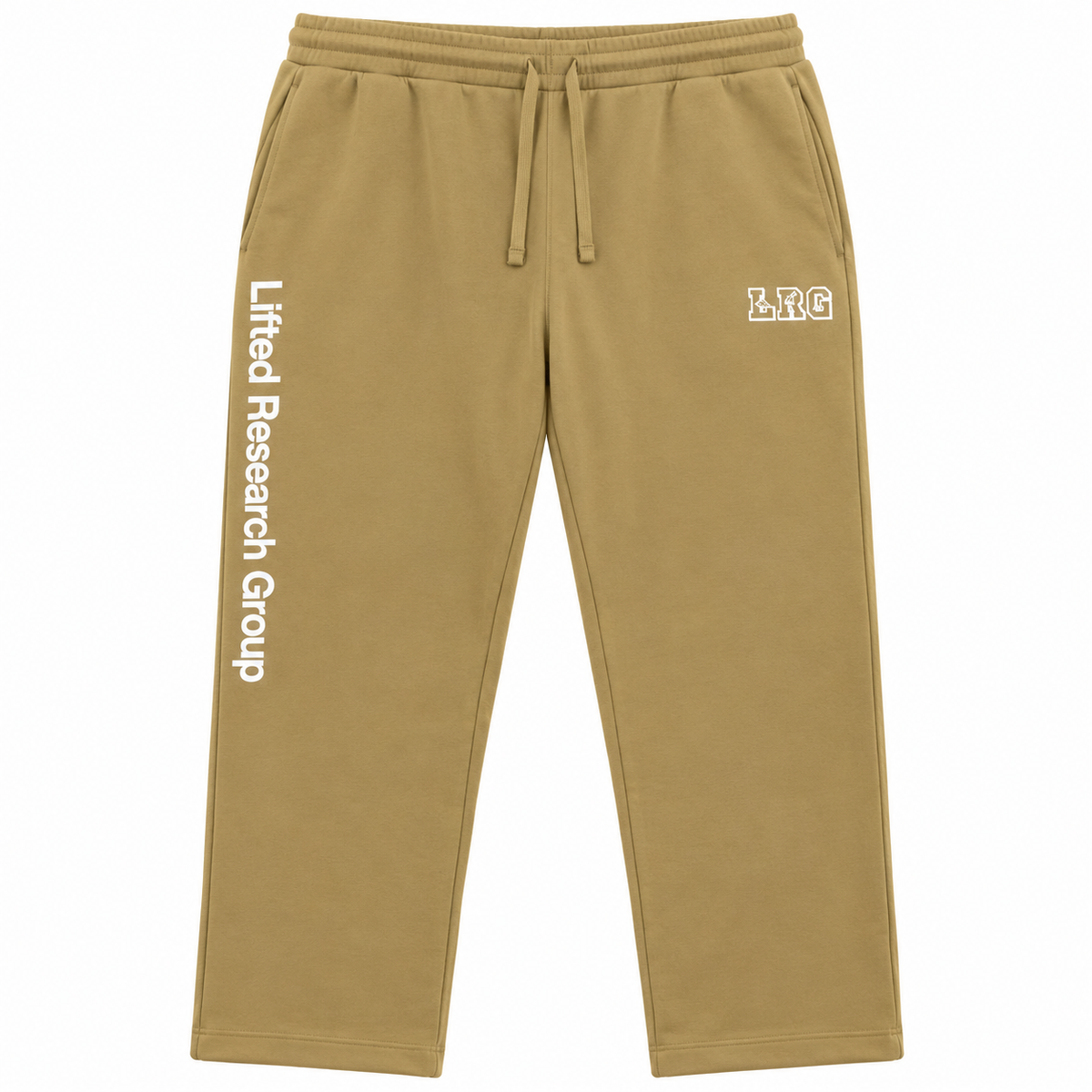 LRG GRAPHIC FLEECE SWEATPANTS PANTS KHAKI - L2RJMBJXX