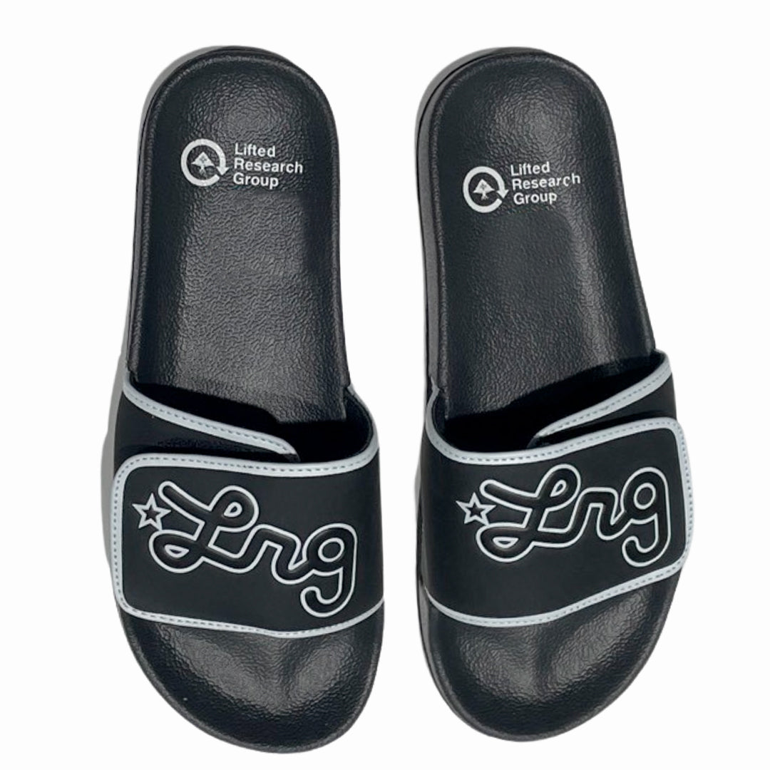BLACK/WHITE LRG SLIDES