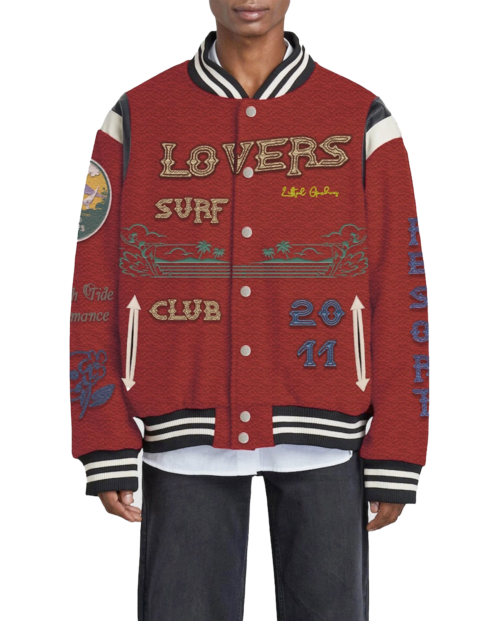 Lifted anchors varsity store jacket