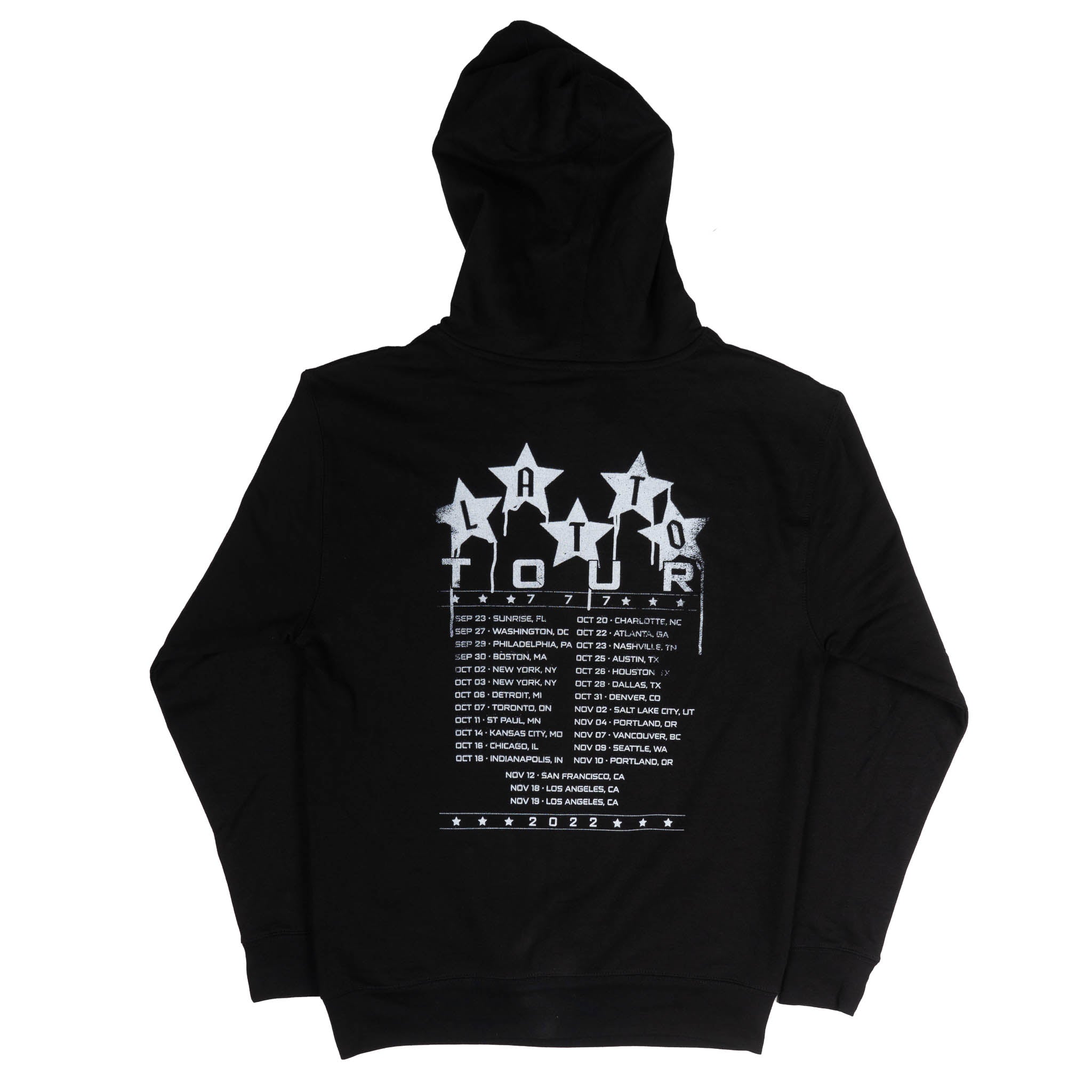 LATTO ZEBRA HOODIE BLACK - LATTOZEBRA