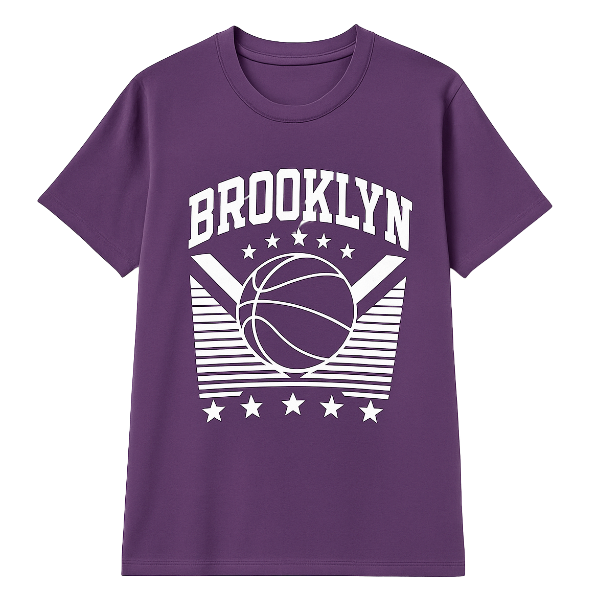 MELROSE PLACE GRAPHIC T-SHIRT LT PURPLE - BROOKLYN B-BALL