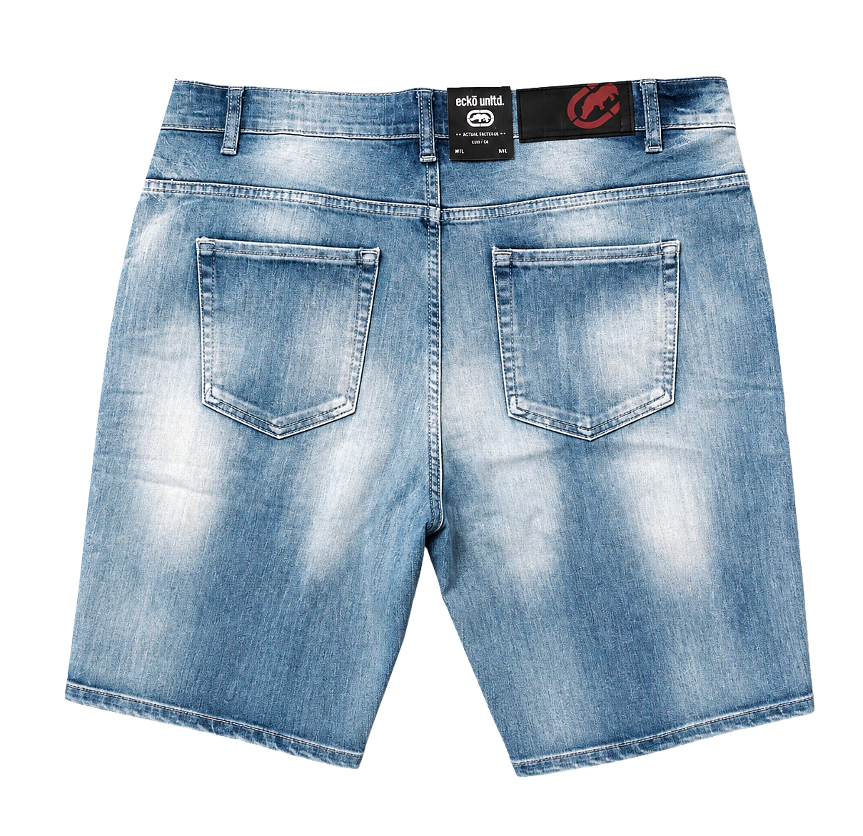ECKO UNLTD MOTO DENIM SHORTS CRYSTAL WASH - EO12D01OM
