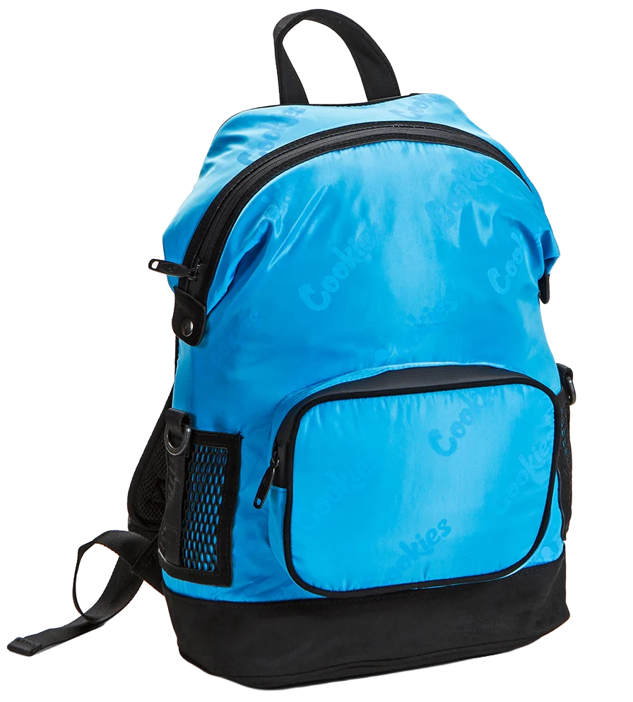 COOKIES SATIN SMELL PROOF BACKPACK COOKIES BLUE - LUXE