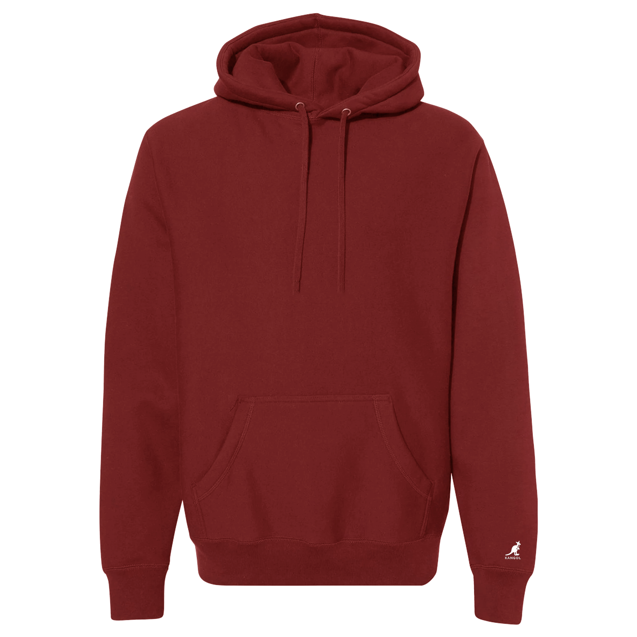 KANGOL FLEECE HOODIE CHILI PAPER - K96211