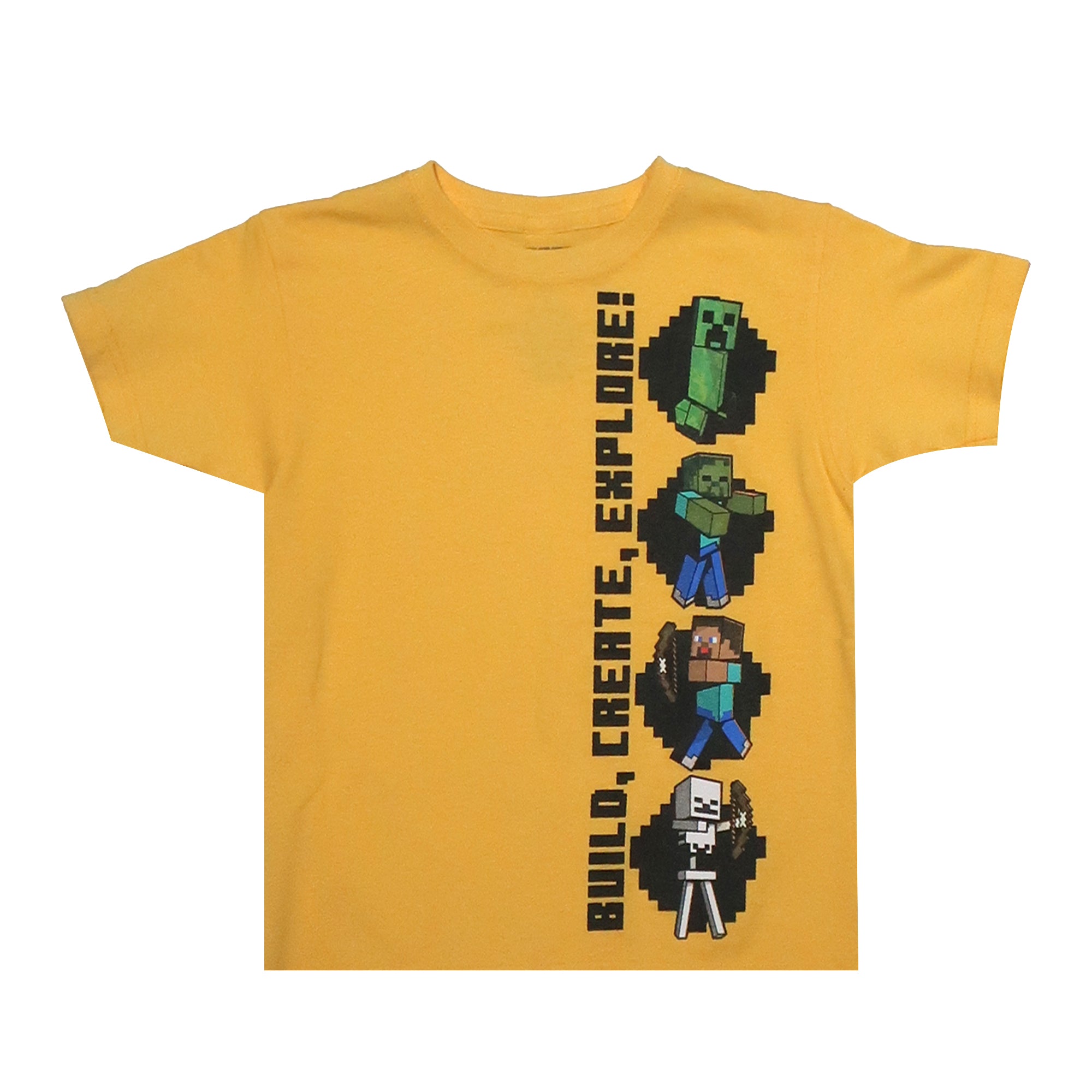 MINECRAFT YELLOW BOYS TEE