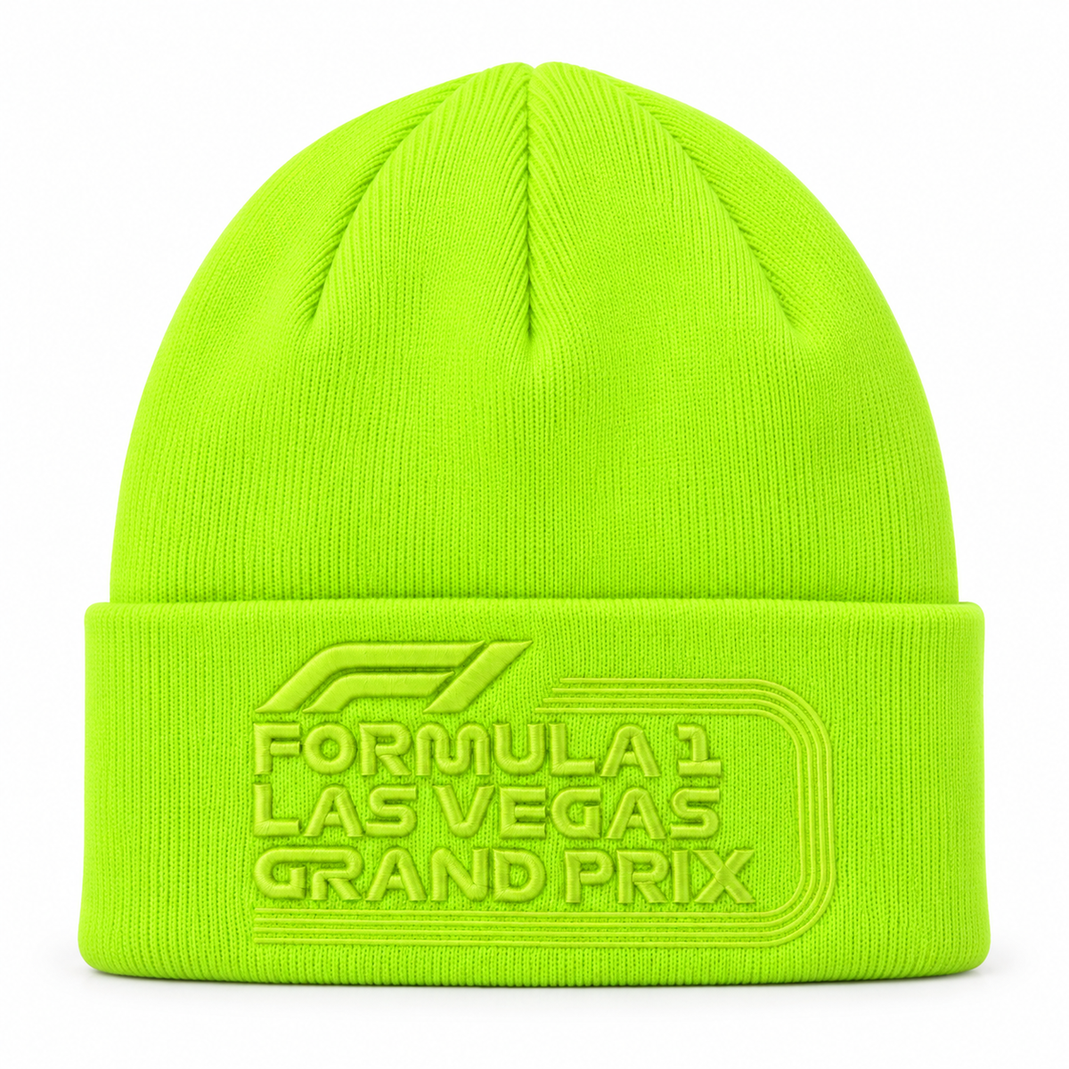 FORMULA 1 LAS VEGAS BEANIE NEON YELLOW - LVGP2024LBKY