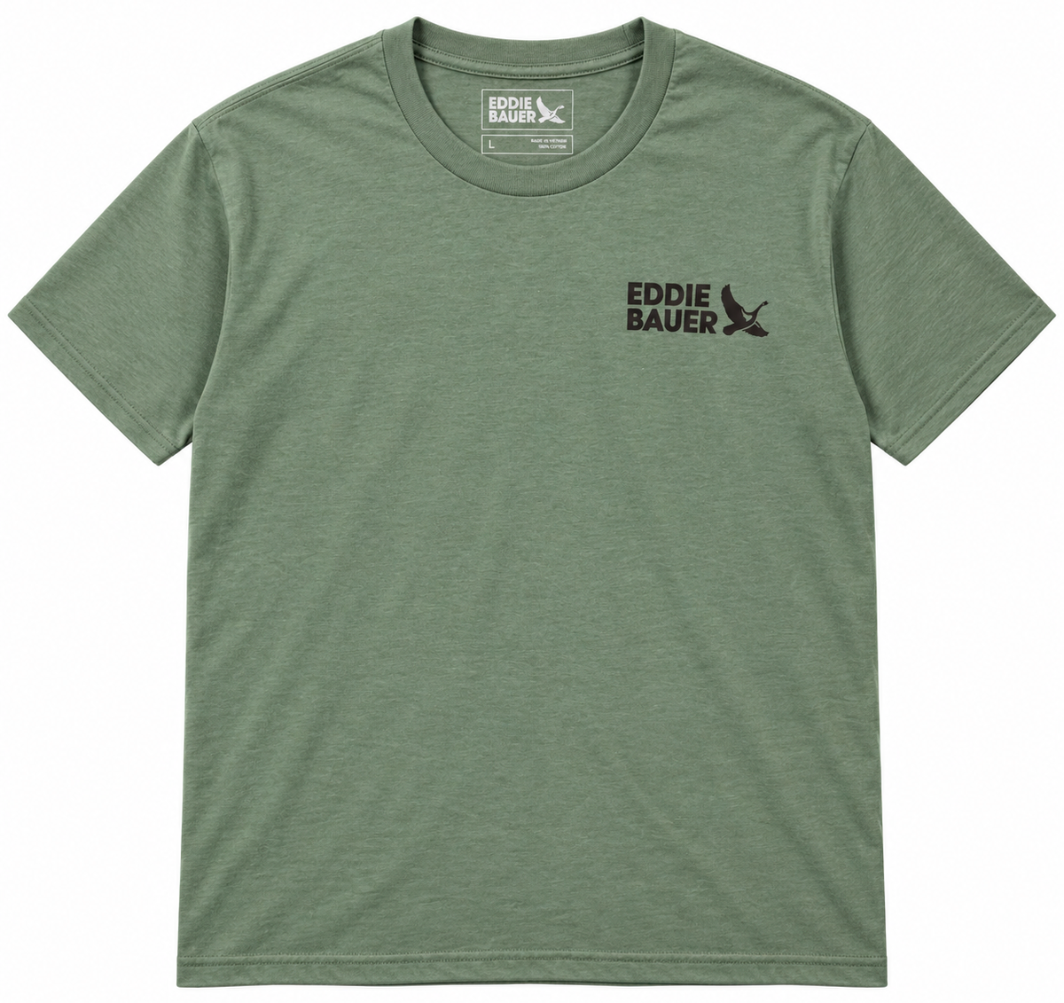 EDDIE BAUER GRAPHIC T-SHIRT GREEN - DEER 1920