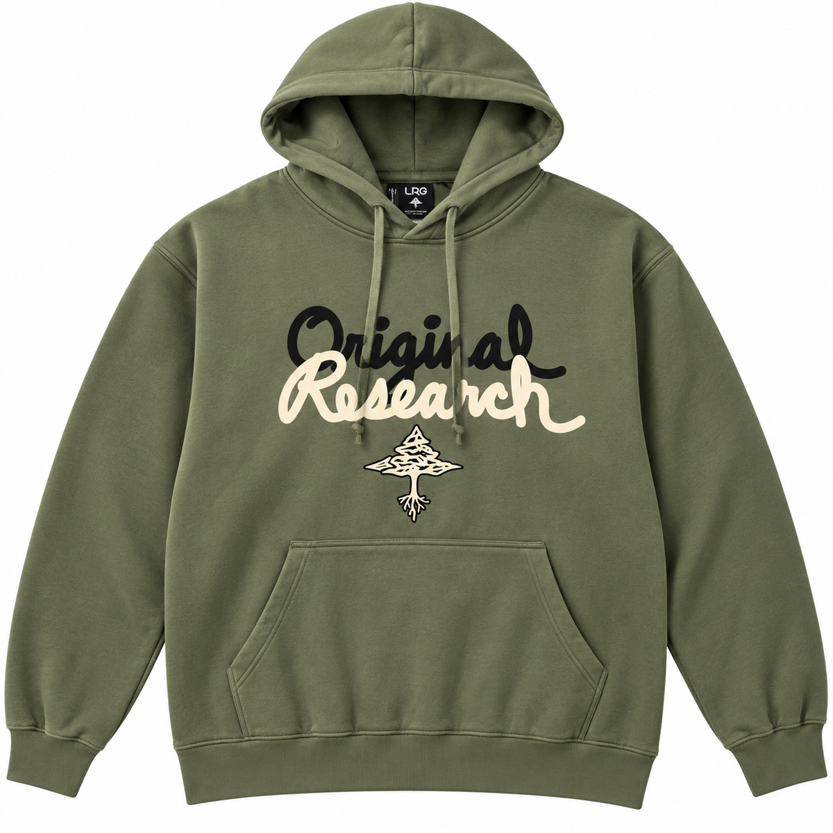 LRG GRAPHIC FLEECE HOODIE OLIVE - L3USMSOXX