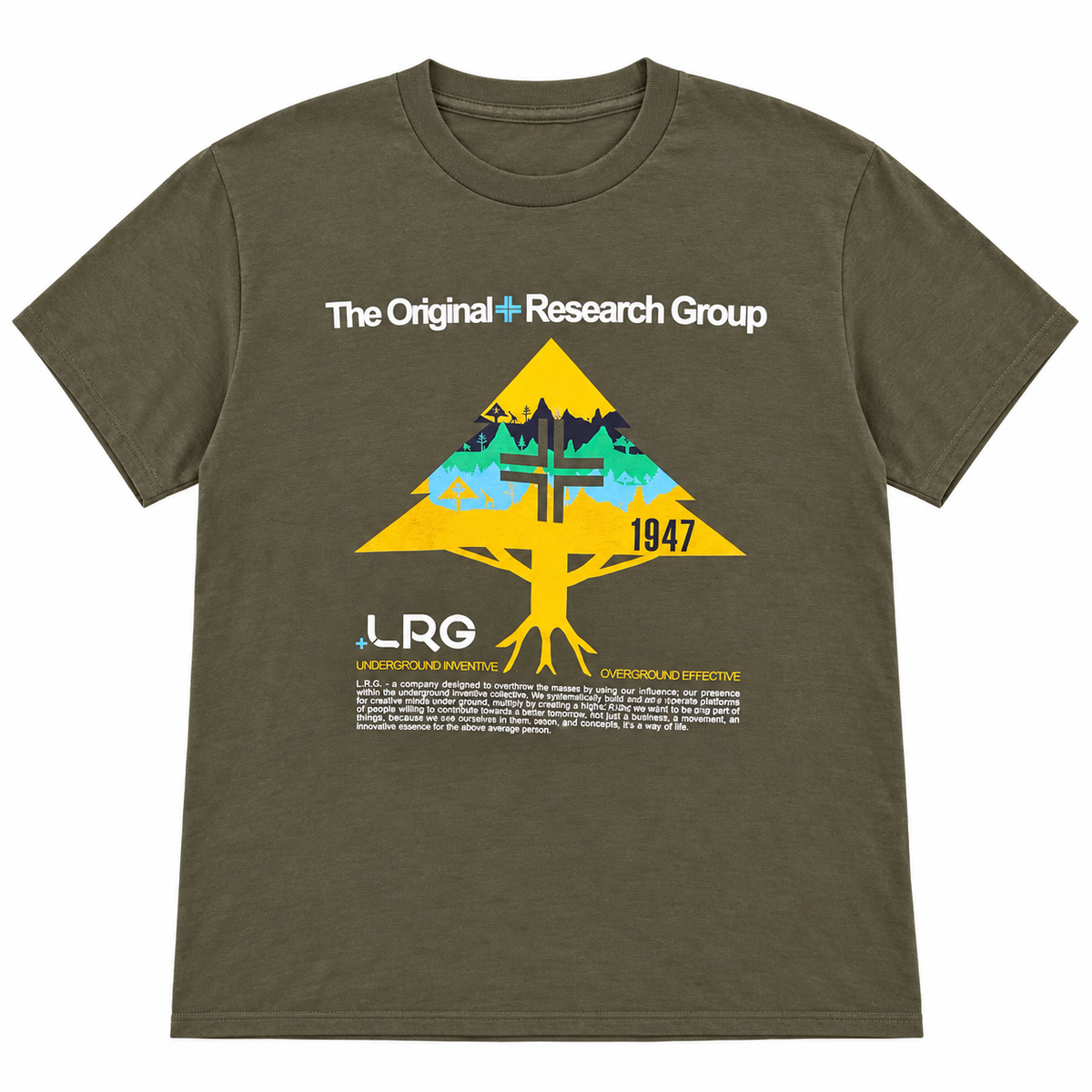 LRG GRAPHIC T-SHIRT MILITARY GREEN - LRXX3KNMSC3