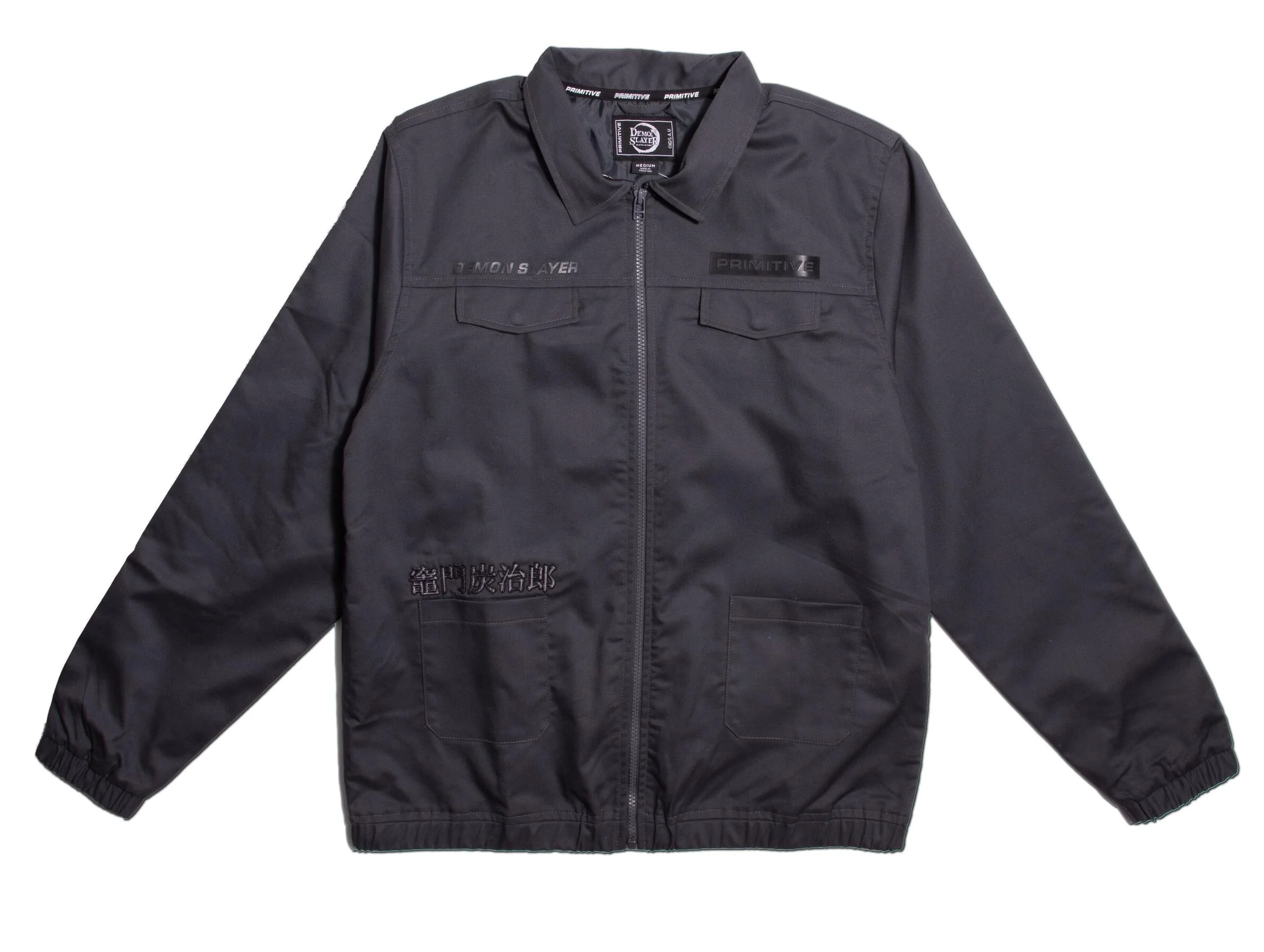 PRIMITIVE DEMON SLAYER JACKET CHARCOAL - PA322149