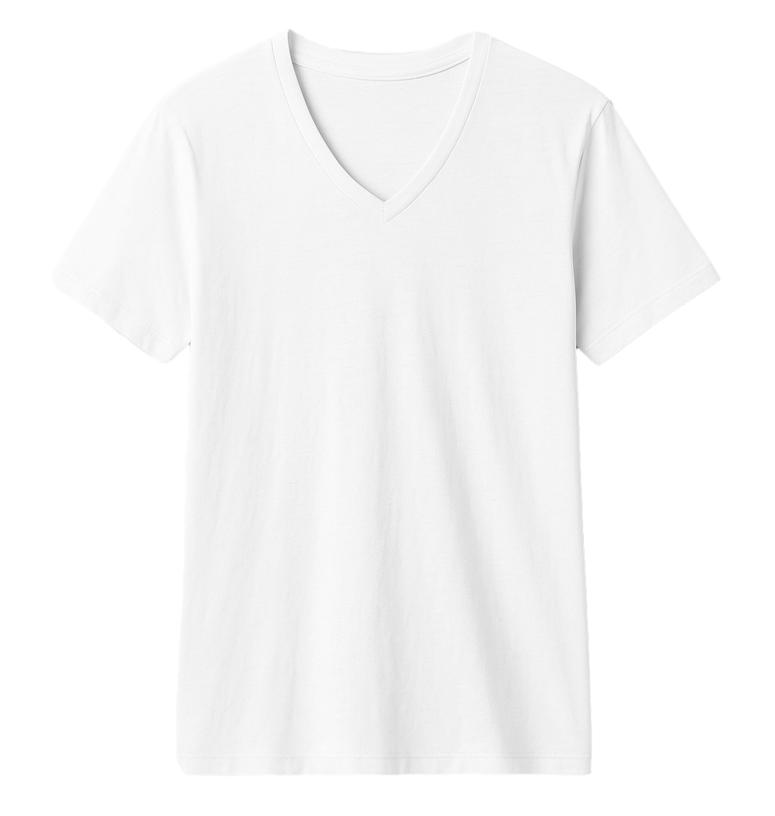 WOMENS BLANK V-NECK T-SHIRT WHITE - HERVEEBLNK