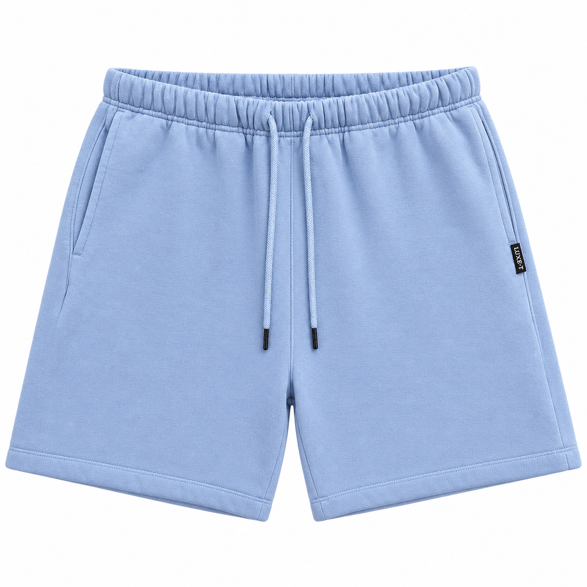 LUXE FLEECE SWEATSHORTS LT BLUE - YT-50