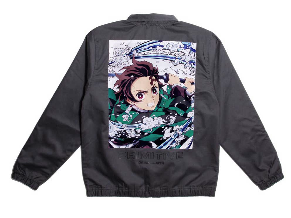 PRIMITIVE DEMON SLAYER JACKET CHARCOAL - PA322149