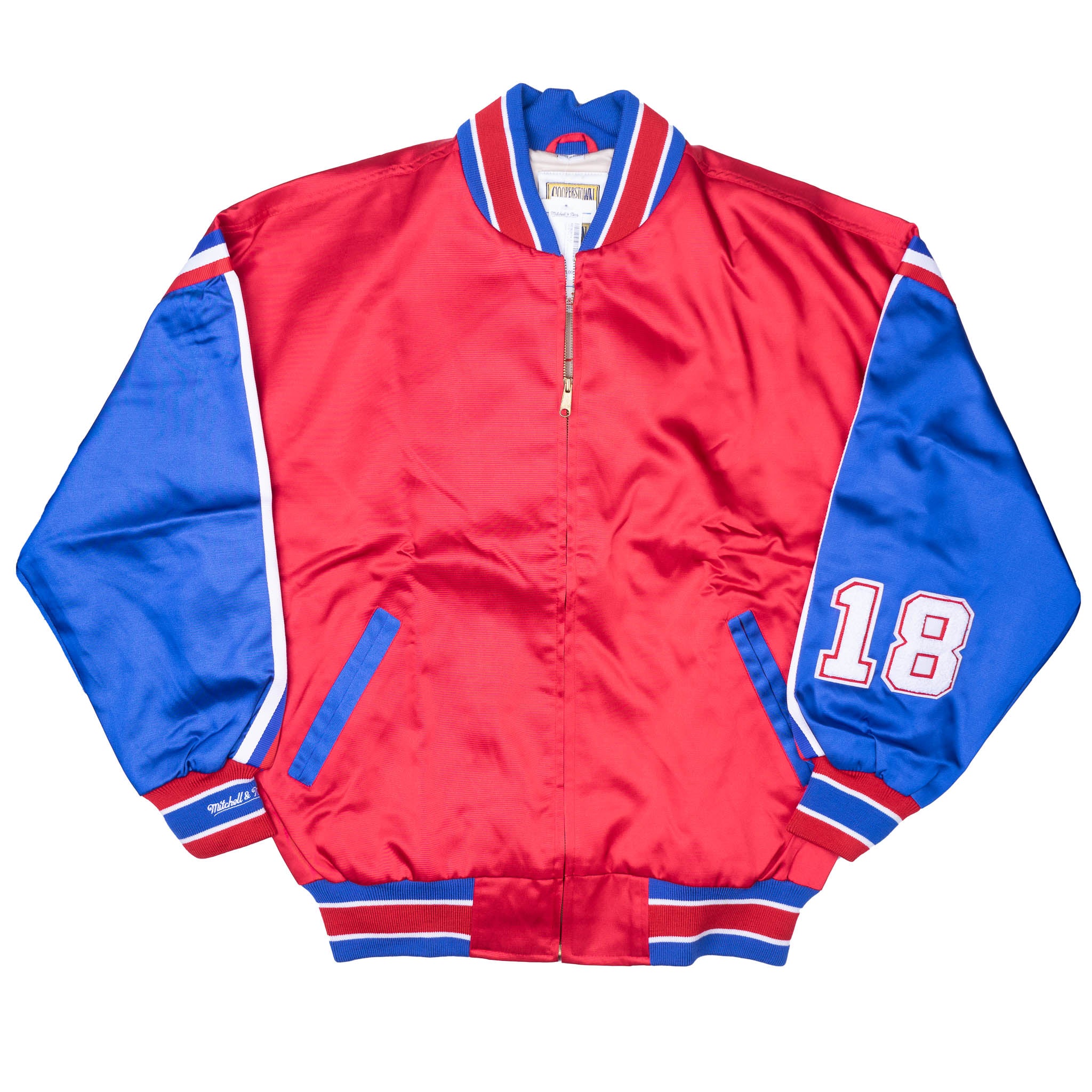 MITCHELL & NESS SATIN JACKET RED - RE38JKTK - Steal Deal