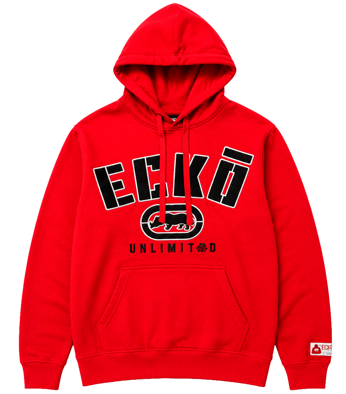 ECKO UNLTD FLEECE HOODIE TRUE RED - EO35H1520