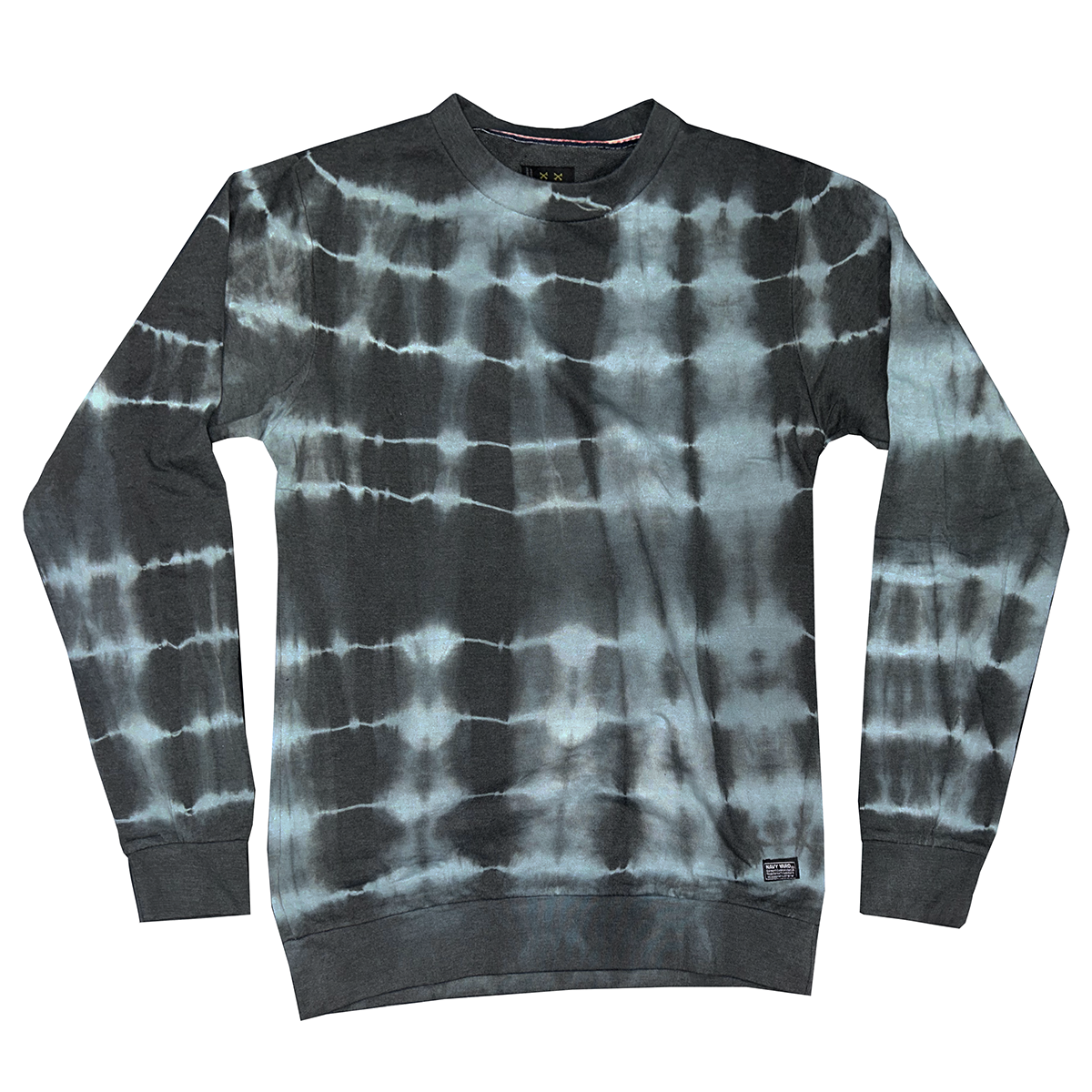 NAVY YARD SWEATSHIRT SURFACE TIE DYE BLACK NBKT-2057