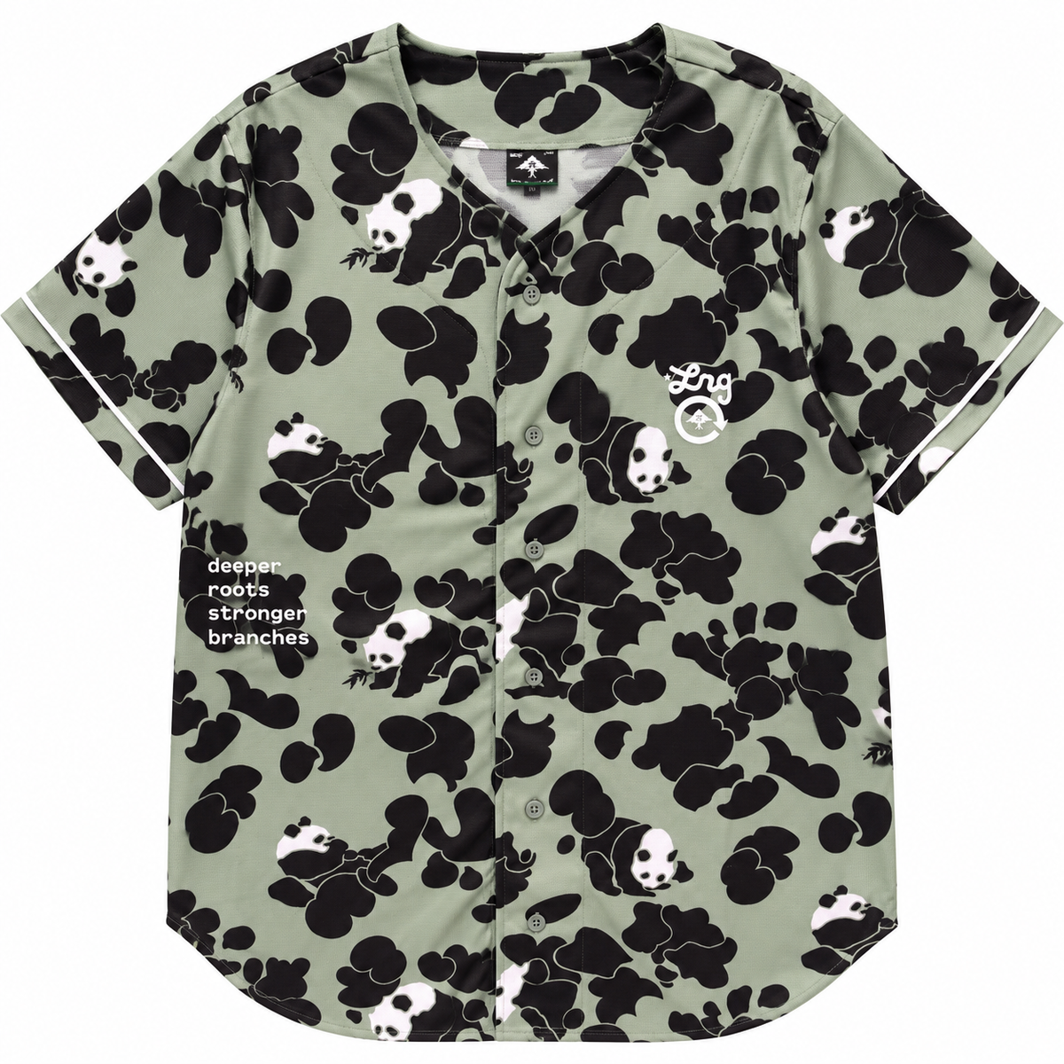 LRG GRAPHIC BASEBALL JERSEY SAGE - L3XCMABXV
