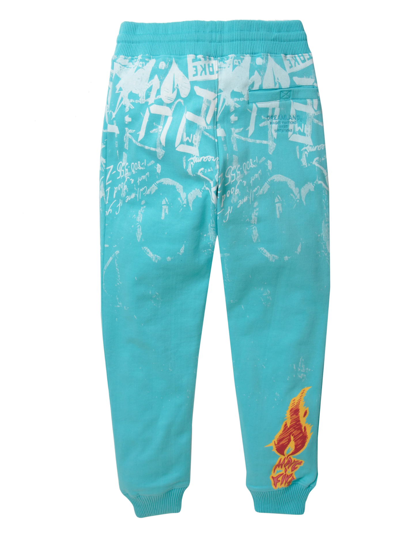 Wholesale Dreamland Fire Fleece Jogger - D2203B0628