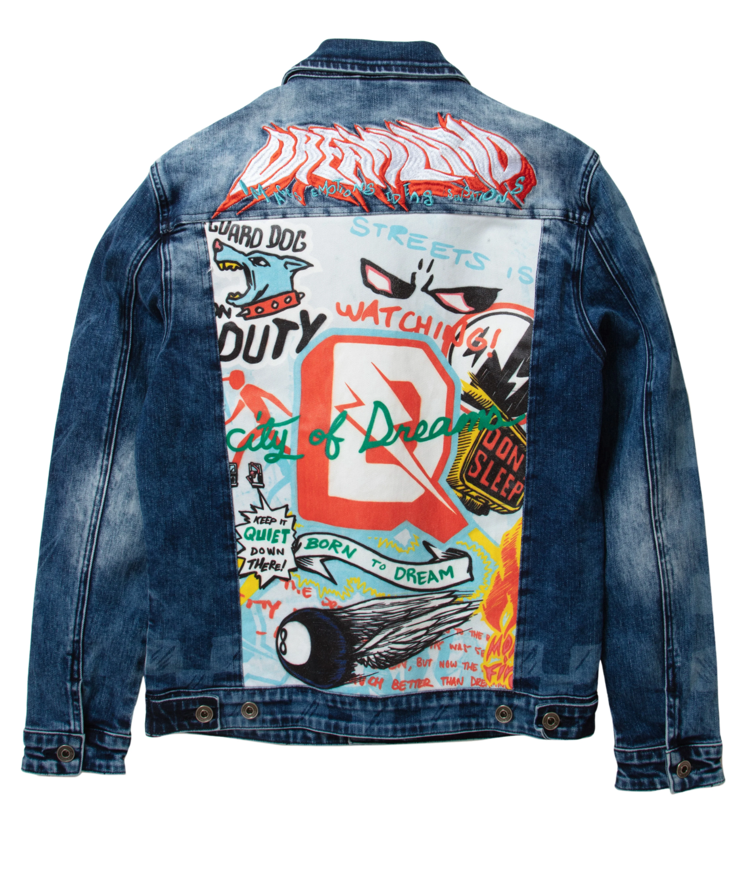 Wholesale Dreamland Street Sweeper Denim Jacket - D2203O0631