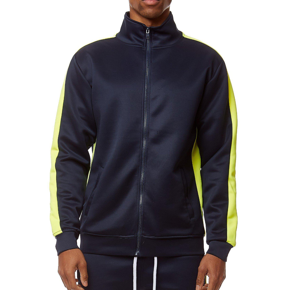 REBEL MINDS TRACK JACKET NAVY NEON YELLOW 100 501