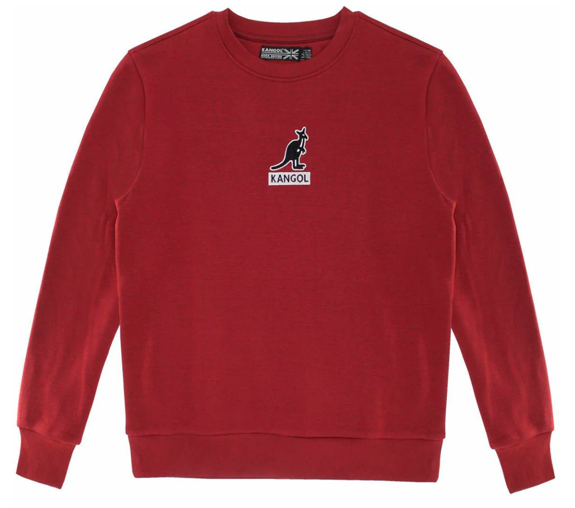 KANGOL CREWNECK SWEATSHIRT MAROON - K96215