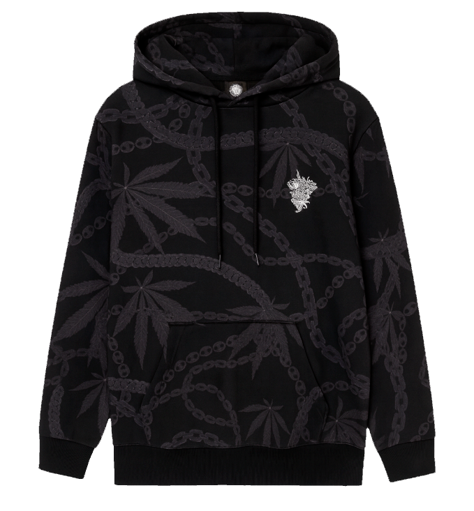 CROOKS & CASTLES GRAPHIC HOODIE BLACK - 4I50119