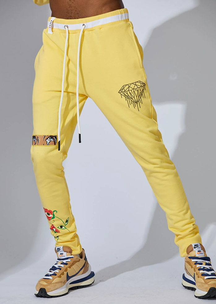 FIFTH LOOP CRYING DIAMOND JOGGER PANTS SUNSHINE - FLP131