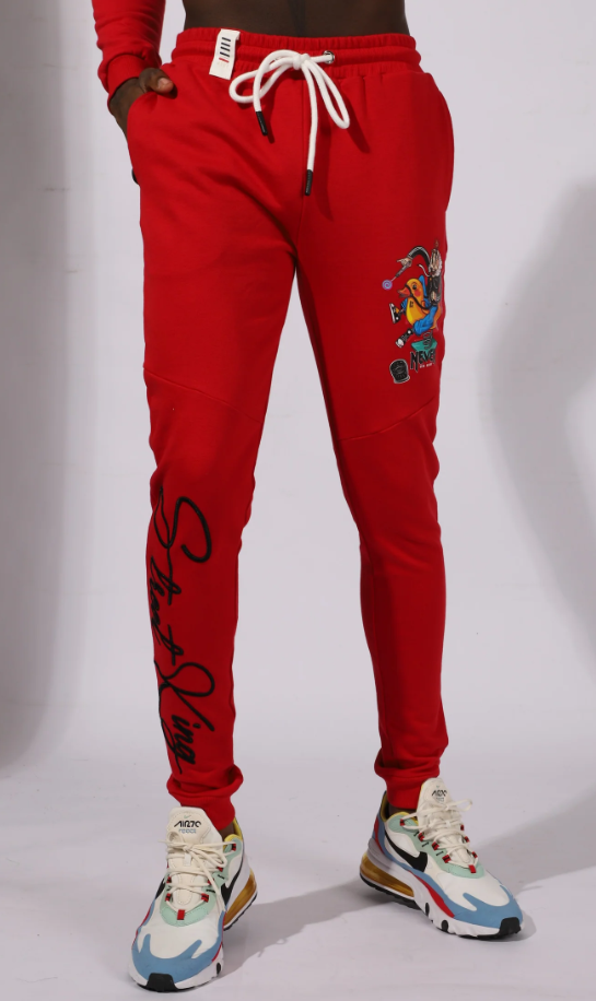 FIFTH LOOP GRAPHIC JOGGER PANTS RED - FLP134