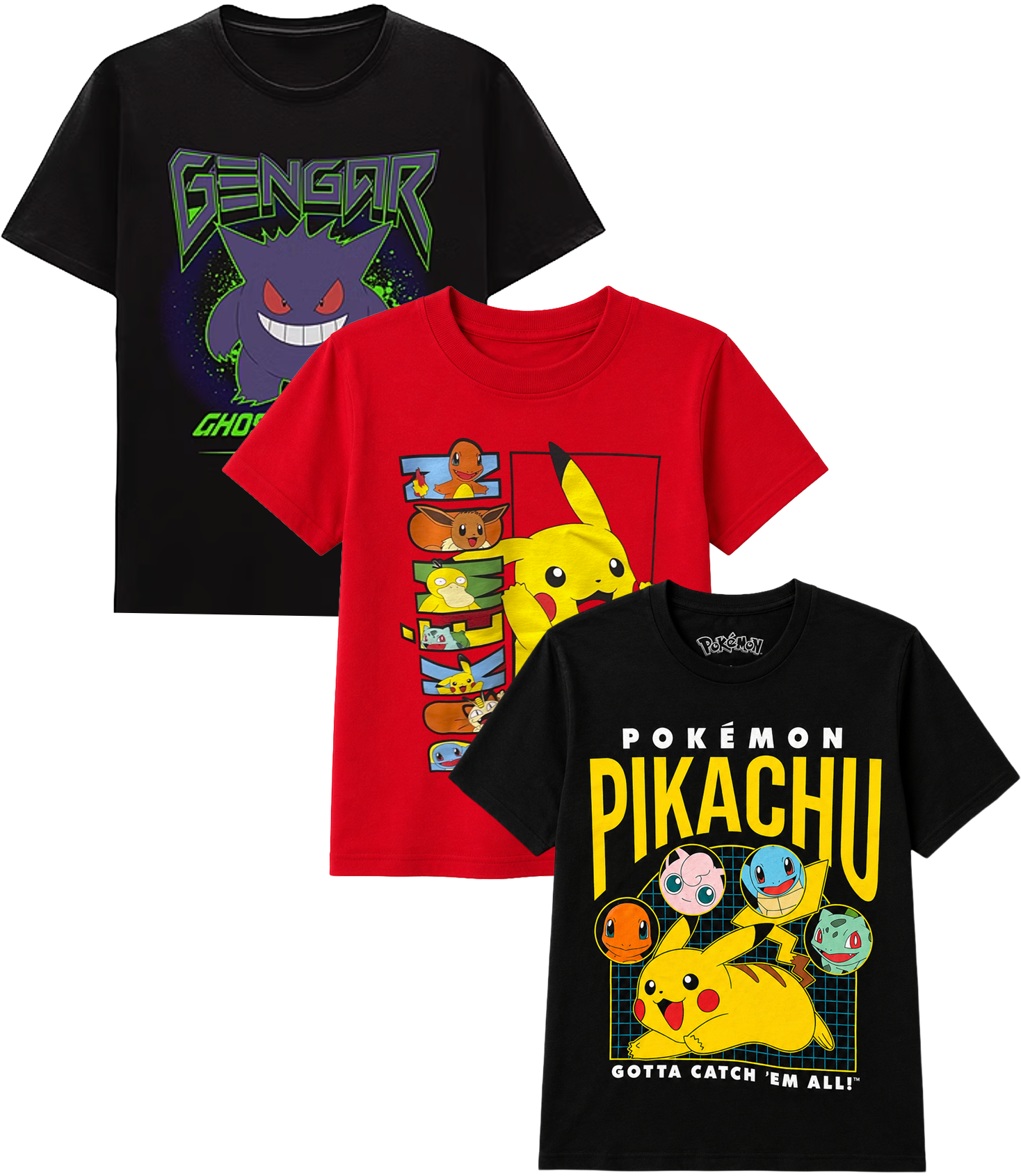 YOUTH BOYS ASSORTED LICENSED T-SHIRTS ASST - POKEMON