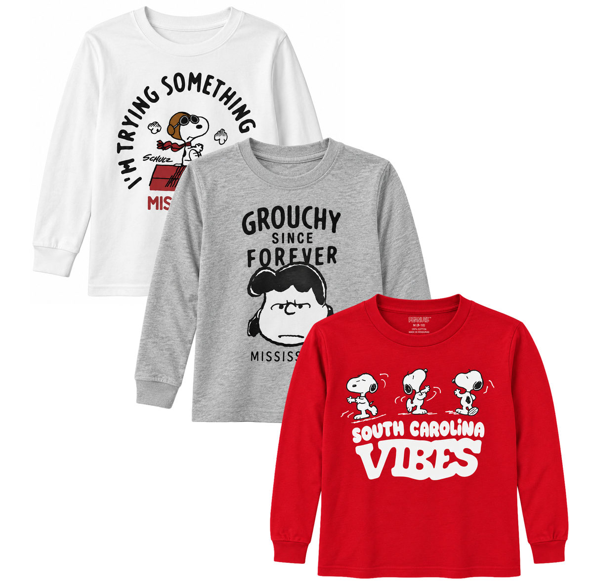 YOUTH BOY'S ASSORTED L/S SHIRTS ASST - PEANUTS