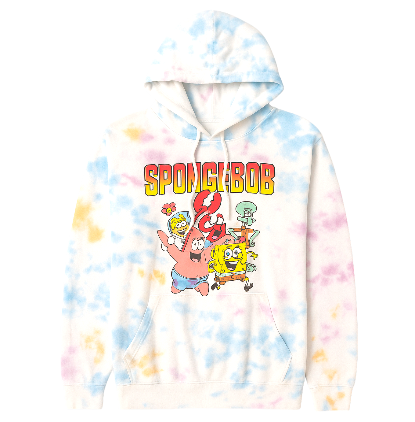 LICENSED NICKELODEON SPONGE BOB HOODIE TIE DYE - 2SPB767