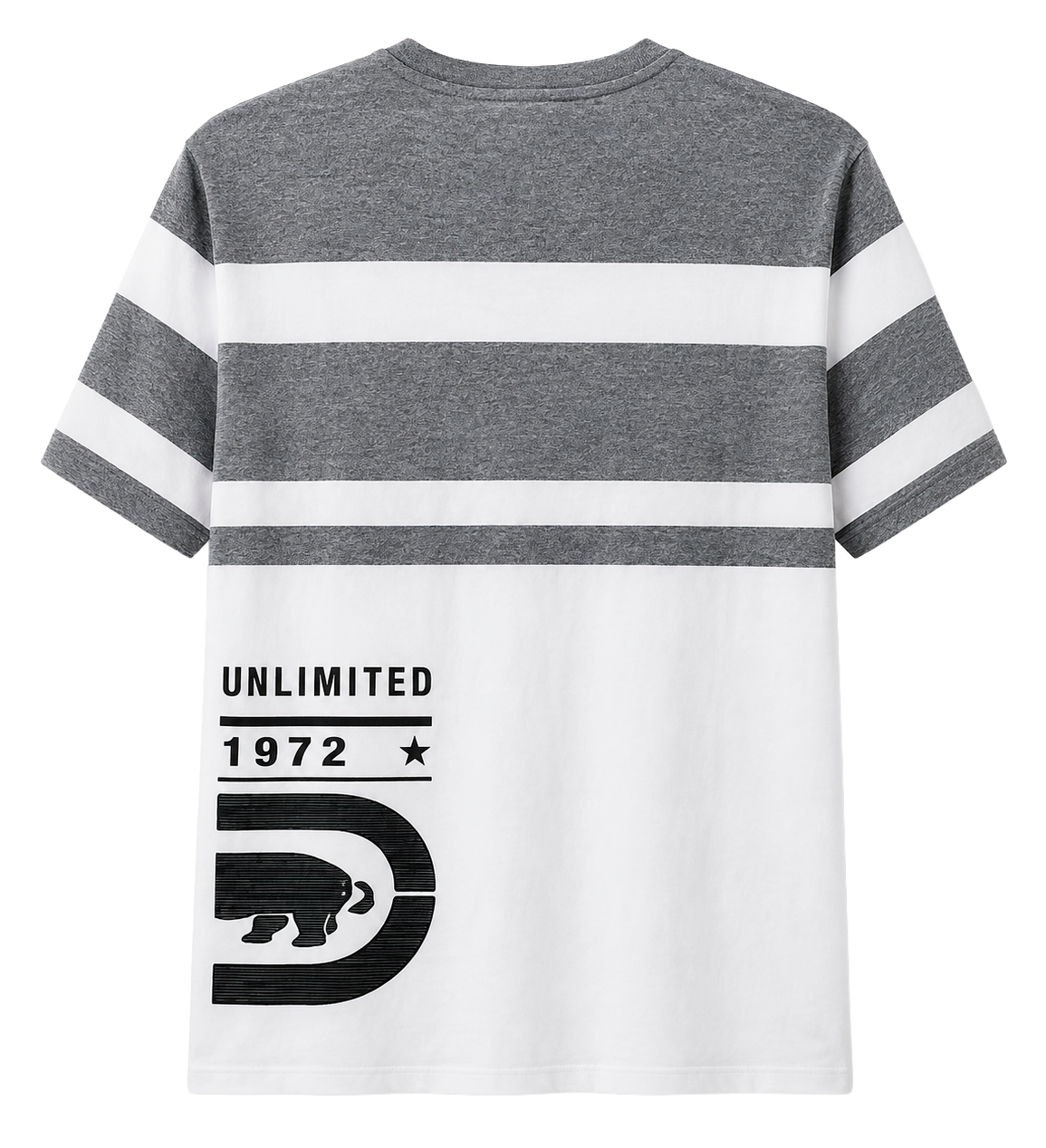 ECKO UNLTD GRAPHIC T-SHIRT GREY MARLED/WHITE - EO15K1894