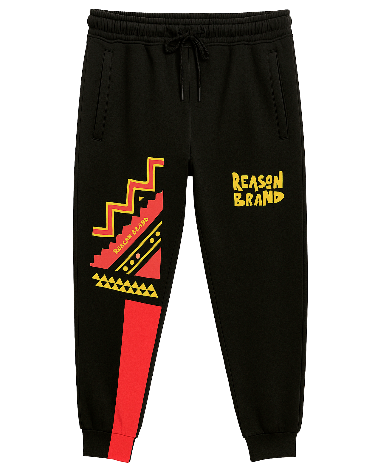 REASON FLEECE JOGGER SWEATPANTS BLACK - TR-61
