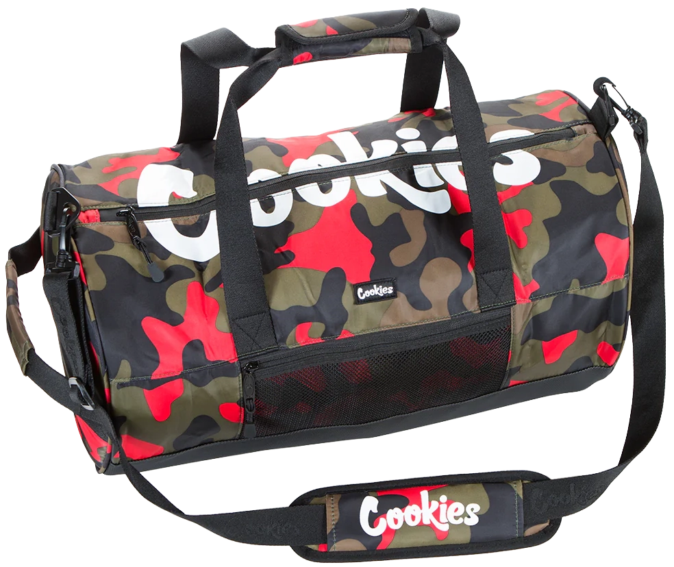 COOKIES RIPSTOP DUFFLE BAG RED CAMO - SUMMIT - Steal Deal