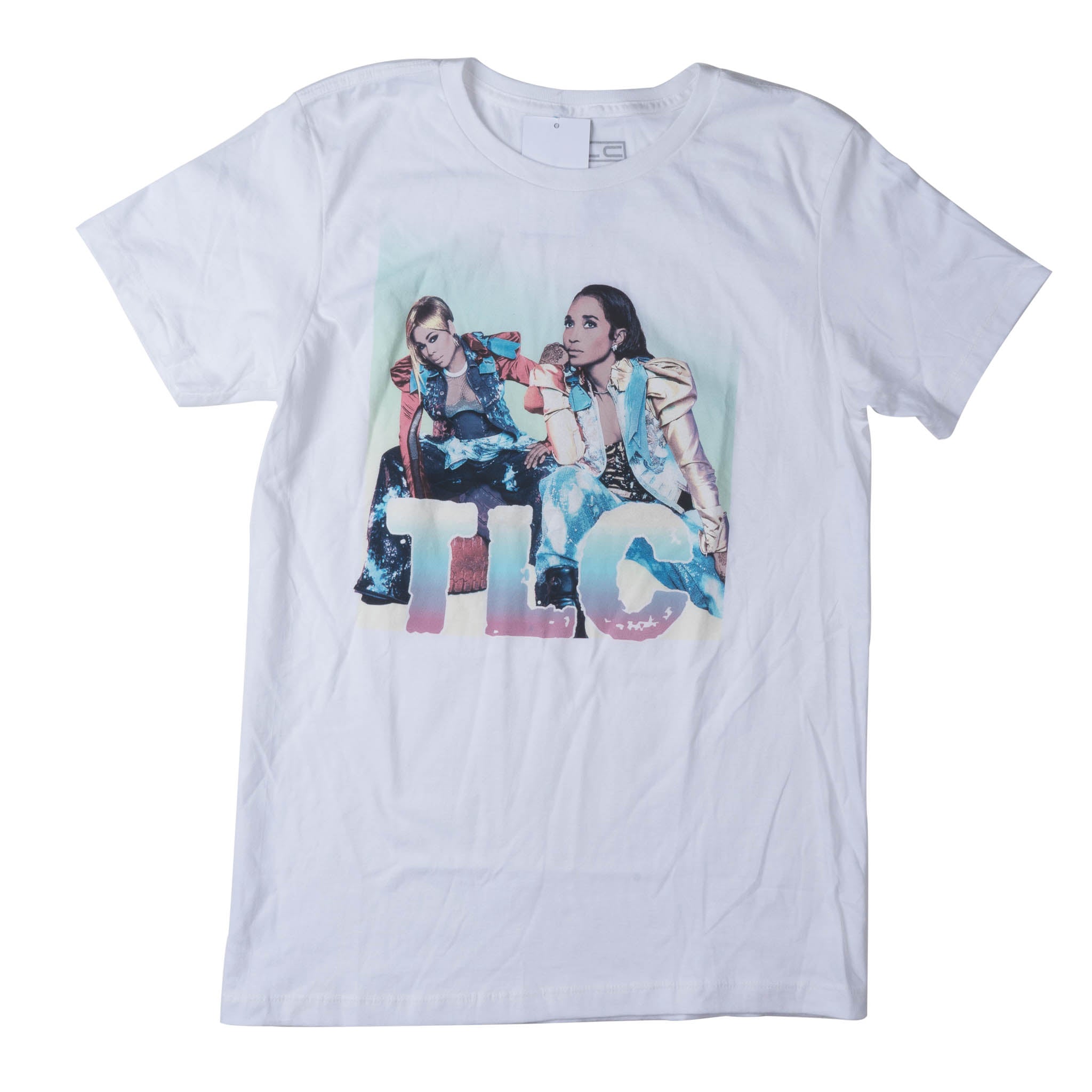 LICENSED TLC SHORT SLEEVE TEE WHITE - TLC-VTG-90S