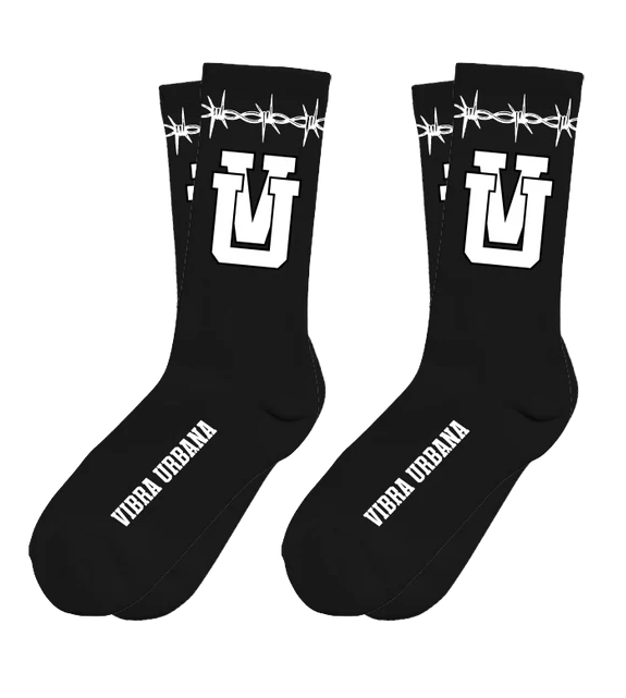 VIBRA URBANA VU UV CREW SOCKS BLACK - SKVUMSBS - Steal Deal