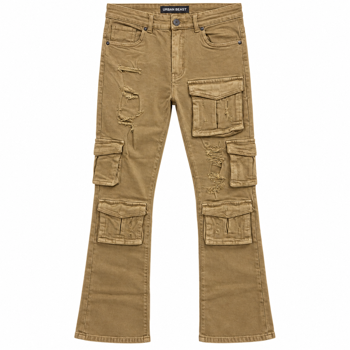URBAN BEAST PREMIUM CARGO PANTS KHAKI - UB118T