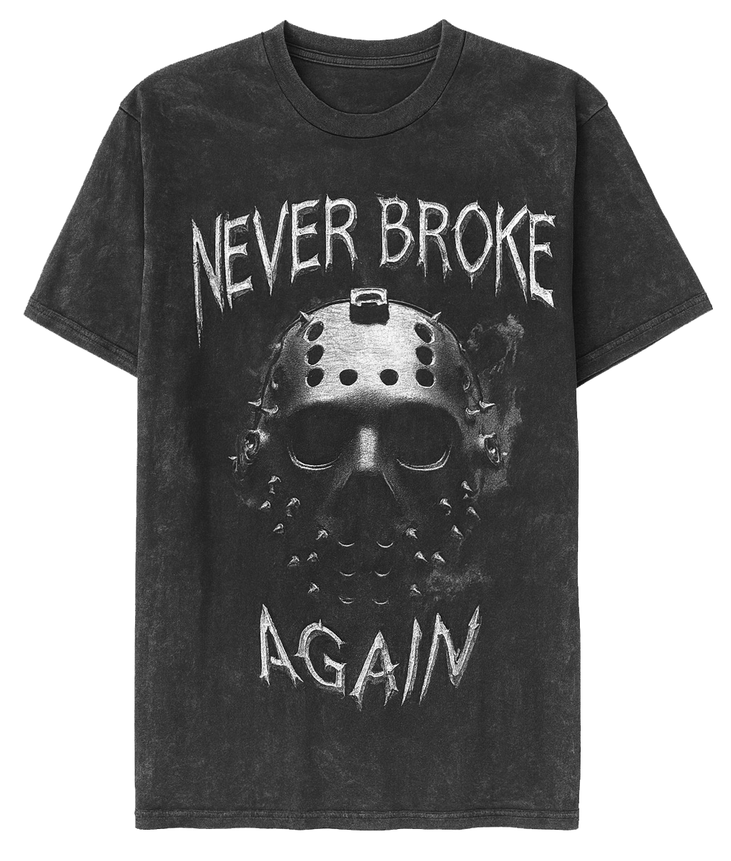 NEVER BROKE AGAIN GRAPHIC T-SHIRT BLACK WASH - YB013