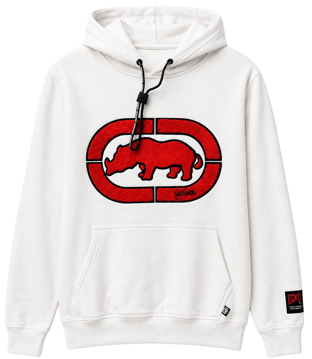 ECKO UNLTD PREMIUM HOODIE WHITE - EO34H1427