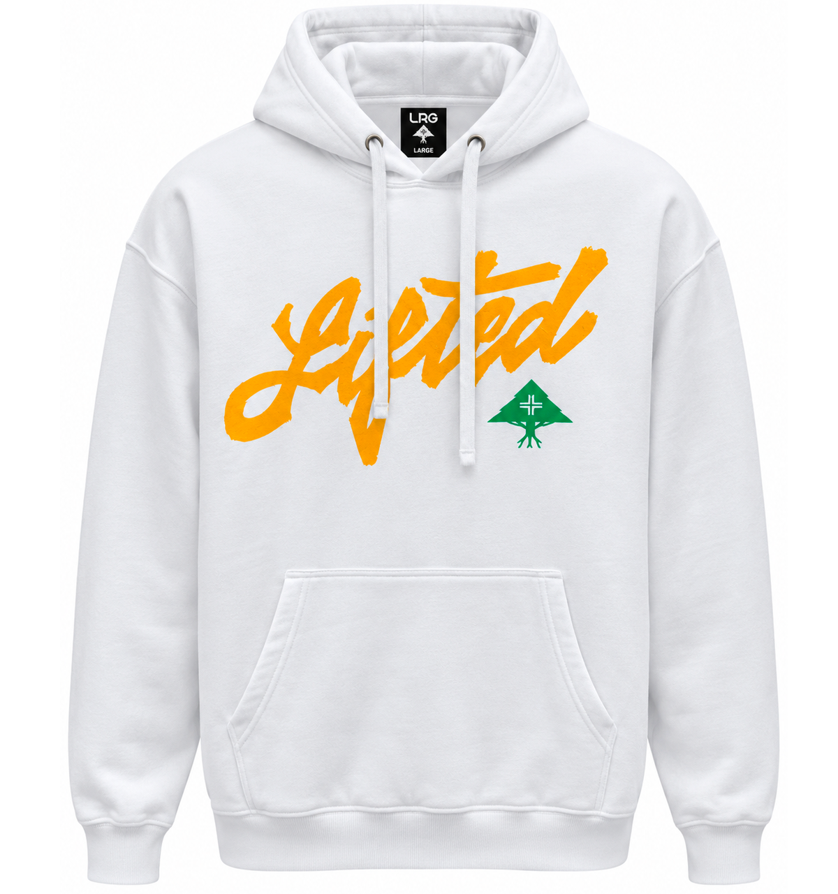LRG GRAPHIC FLEECE HOODIE WHITE - L3RXMMLOXX