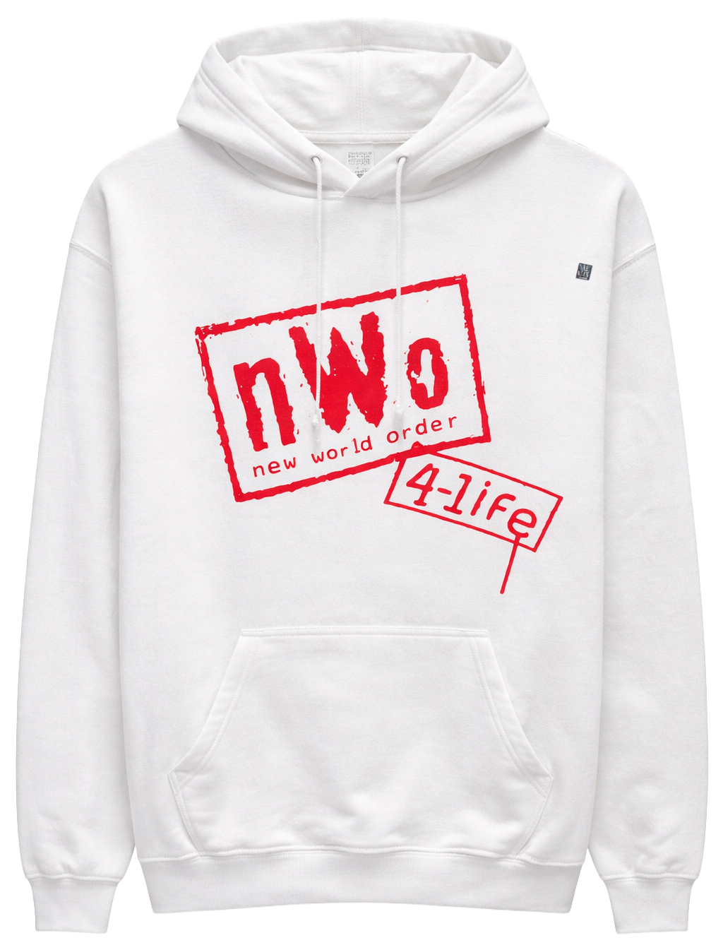 LICENSED WWE WOLF PACK NWO HOODIE WHITE - WXAH5426RC