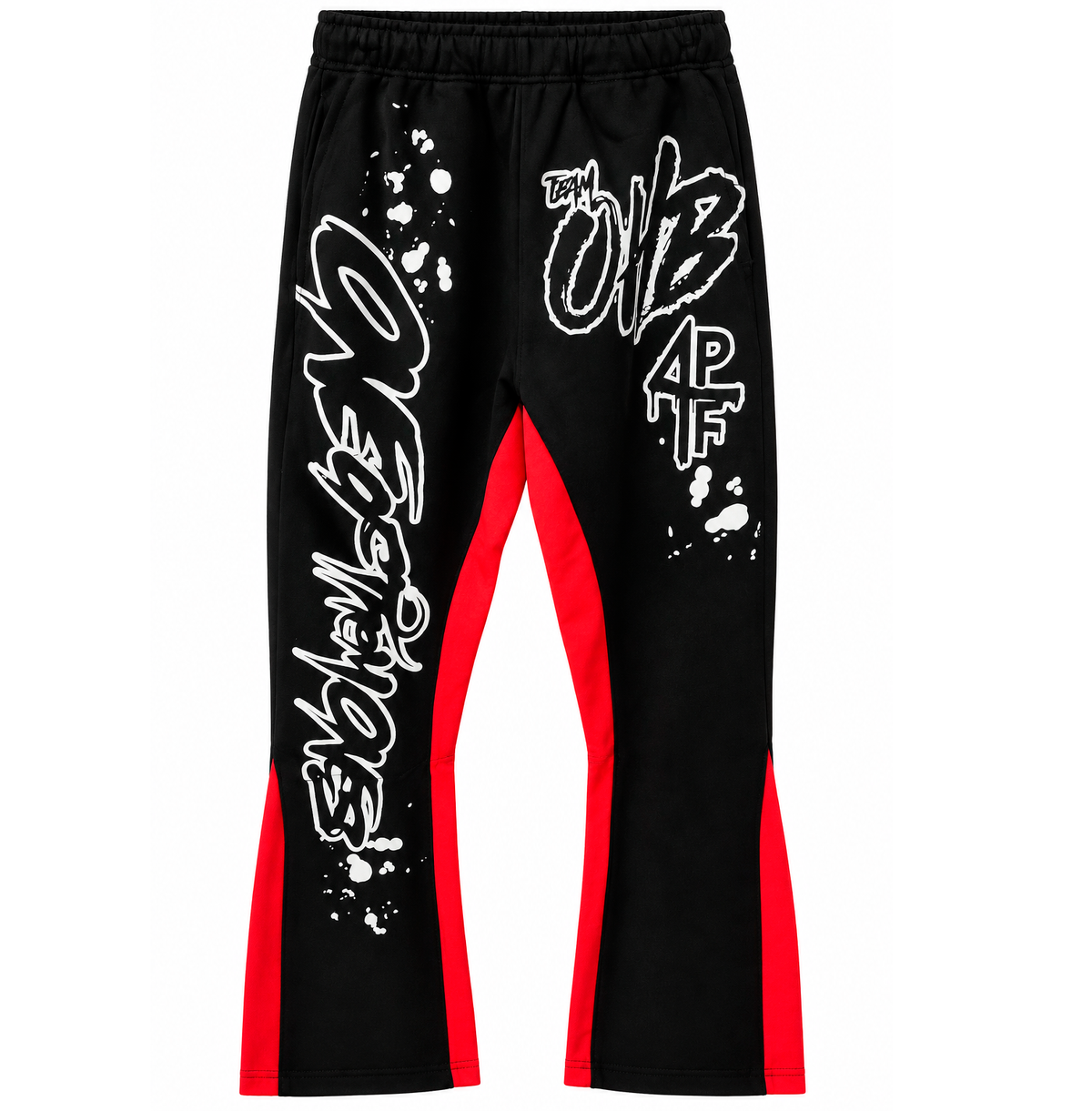 OXYMORRONS STACKED SWEATPANTS BLACK - CB22