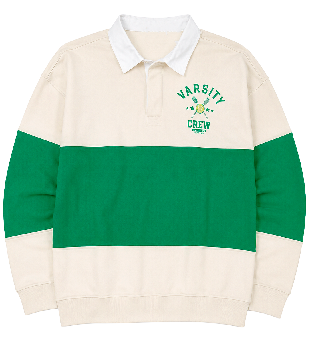 NO BOUNDARIES L/S POLO SHIRT TRUE GREEN - NB14100095934