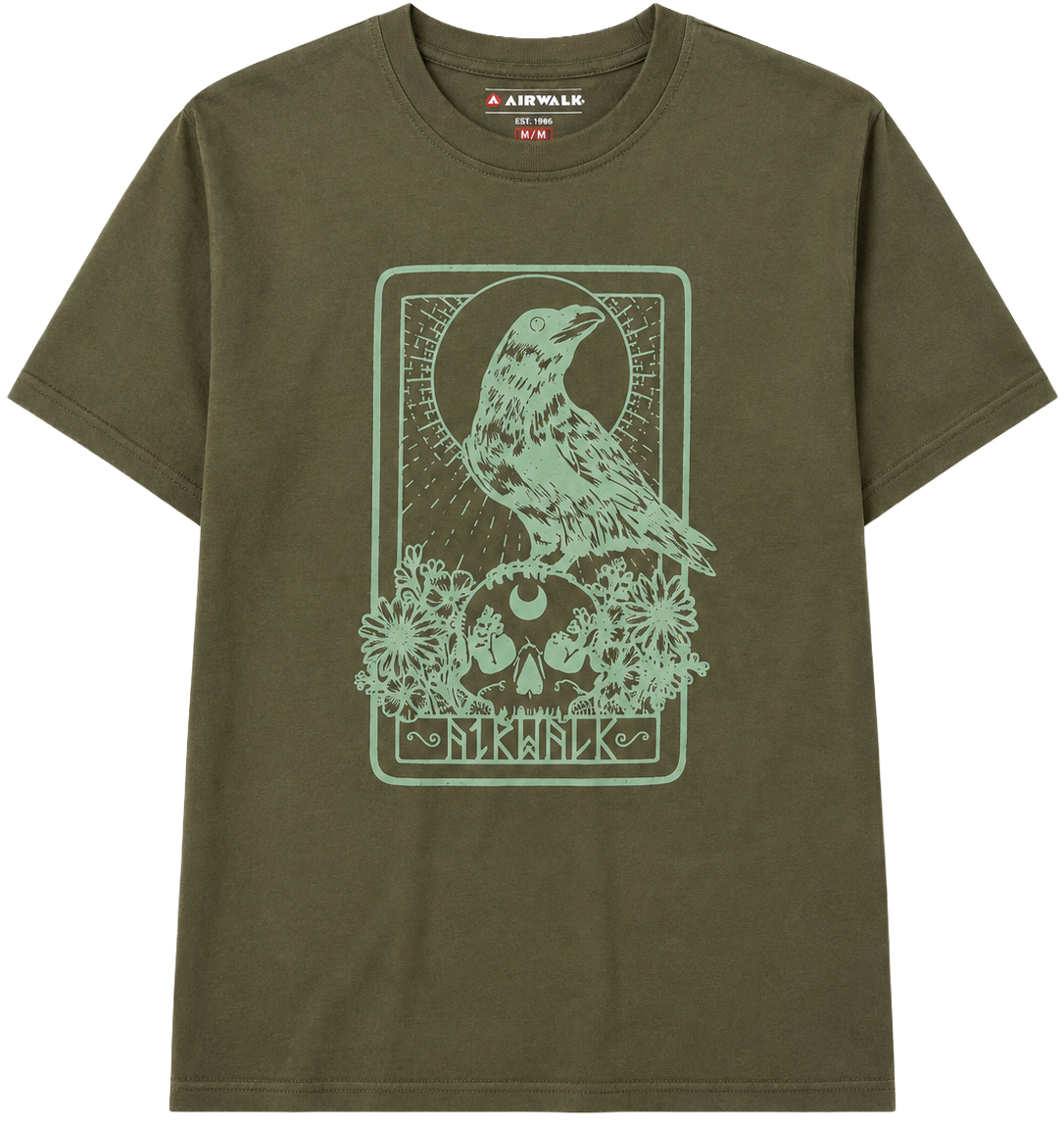 AIRWALK GRAPHIC T-SHIRT OLIVE GREEN - 44AWM0197OP-250P6