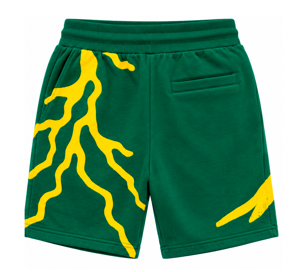 YOUTH REBEL MINDS SWEATSHORT HUNTER GREEN - 851-B968