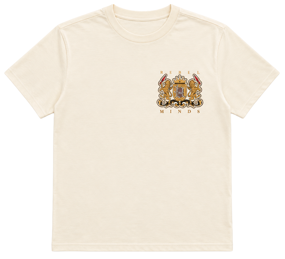 YOUTH REBEL MINDS T-SHIRT CREAM - 851-B151